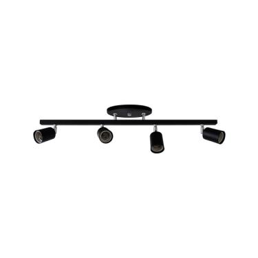 Imagem de Luminária Spot Trilho 4 Lamp E27 Preto - 6013/4 Pt