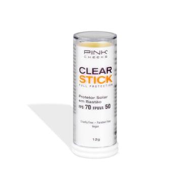 Imagem de Clear Stick Protetor Solar Bastão Transparente FPS70 FPUVA50 12g - Pink Cheeks