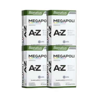 Imagem de Kit 4un Suplemento Alimentar Megapoli A-Z 60Cpr - Bionatus
