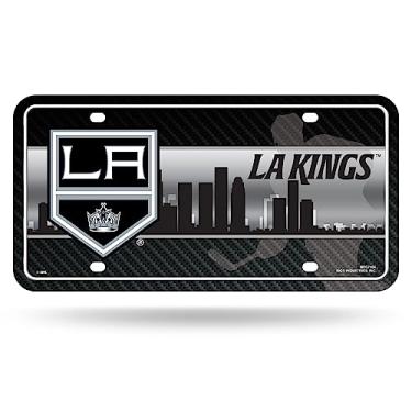 Imagem de Rico Industries Etiqueta automotiva de metal NHL Hockey Los Angeles Kings 15,24 cm x 30,48 cm - Ótimo para caminhão/carro/SUV