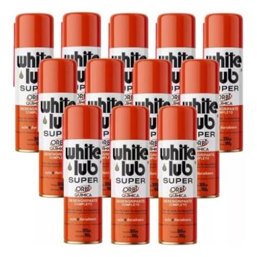 Imagem de Desengripante Lubrificante White Lub em Spray, 300ml, Kit com 6 Unidades