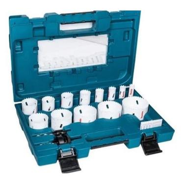 Imagem de Kit De Serra Copo Bimetalica 16 Pecas Maleta Makita D-63993