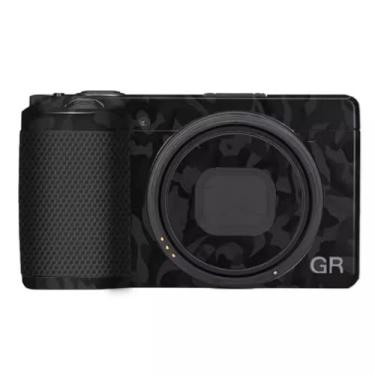 Imagem de Adesivo de câmera resistente ao desgaste GR 3 GR 3X Película protetora decalque de película protetora de precisão para Ricoh GR3 GR3X (Shadow Camo Black)