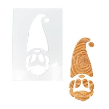 Imagem de Modelos de roteador de acrílico de Natal com formato de Papai Noel para carpintaria de férias, kit de artesanato decorativo de férias, ideias de presente faça você mesmo, estênceis para marcenaria