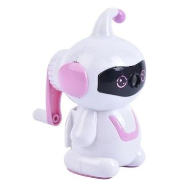 Imagem de Apontador Manual De Mesa Cyber Robozinho Rosa - KZ248 - Kaz