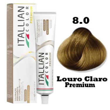 Imagem de Coloração Itallian Premium 60g Louro Claro 8.0