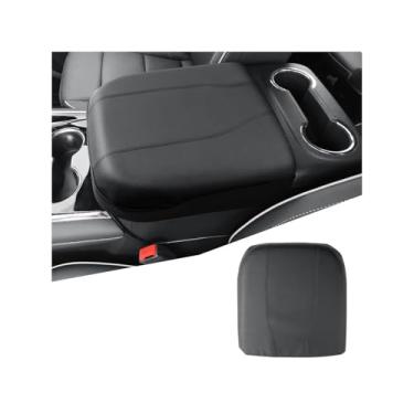 Imagem de Capa de apoio de braço para console central para Chevy Tahoe/Suburban/GMC Yukon 2021-2025 e Chevy Silverado/GMC Sierra 2021-2025 Acessórios - Capa de descanso de braço de couro PU antiarranhões