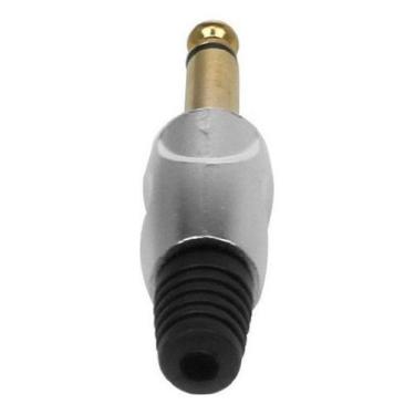 Imagem de Plug P10 Mono Corpo Em Liga De Zinco Cobre Banhado Mxt 5 Pçs