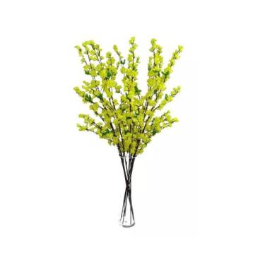 Imagem de Cerejeira Amarelo kit 10 galhos flores e folhagem Real - La Caza Store