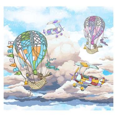 Imagem de Papel de Parede Adesivo Infantil Balão Bebe Quarto - 510pcp - Allodi