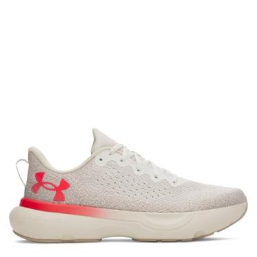 Imagem de Under Armour Tênis masculino Infinite, (110) Summit branco/base cáqui/vermelho, 44