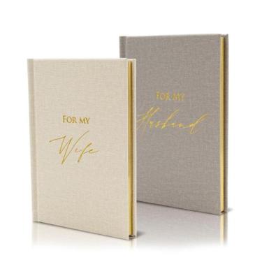 Imagem de Design de álbum moderno da Vow Books para marido e mulher, conjunto de