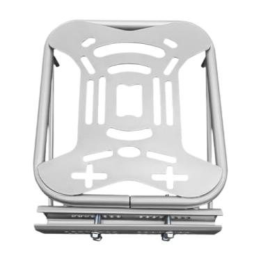 Imagem de predolo Suporte para caixa traseira de bicicletas elétricas, suporte para caixa traseira, extensão de prateleira, para porta-malas estendido para motocicleta, Branco