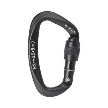 Imagem de Mosquetão De Alumínio Em Forma De D 25KN Com Fechadura De Rosca Para E