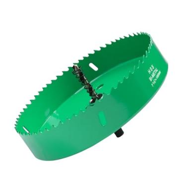 Imagem de LC LICTOP Serra de furo de 17 cm, cortador de buraco de milho resistente, broca de lâmina HSS bimetálica para luz de teto, madeira, folha de metal macio, painel de plástico, drywall e placa de fibra