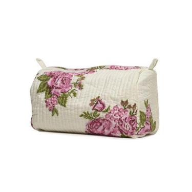 Imagem de Bolsa de higiene BLOCK N STYLE de algodão com estampa floral