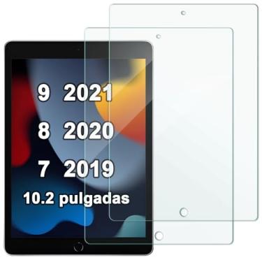 Imagem de USTIYA 2x Película Protetores de Tela Para iPad 9ª/8ª/7ª geração ‎10,2 polegadas Temperado Protetor de Vidro Glass 9H