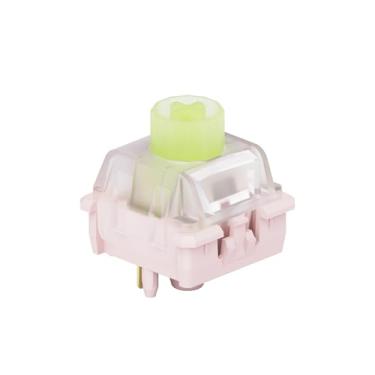 Imagem de OOCTPK Interruptores de teclado WS BigLucky lineares: 5 pinos 45gf interruptores lineares de teclado mecânico com difusor de LED interruptor de chave pré-lubrificado de fábrica para placa de chave