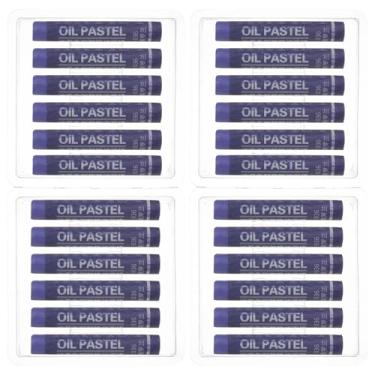 Imagem de PATIKIL Pastéis de óleo violeta, 24 peças de giz de cera de óleo macio, pastéis cremosos, suprimentos de arte em bastão para pintura de arte, desenho, mistura de graffiti para iniciantes e artistas