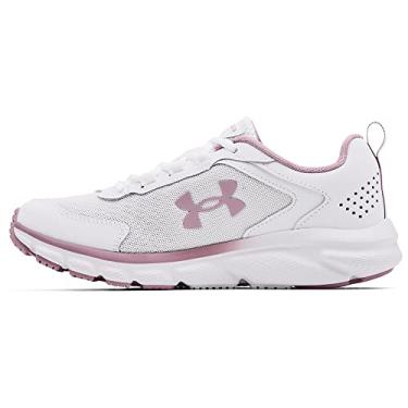 Imagem de Under Armour Tênis de corrida feminino Charged Assert 9, Branco (113)/rosa malva, 35