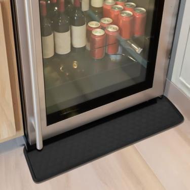 Imagem de GMATCHUP Tapete de geladeira, 68 cm C x 15 cm 1/2 D Forro de derramamento para máquina de lavar, bandeja de gotejamento e tapete coletor de vazamento, tapete de geladeira evita vazamento de água e