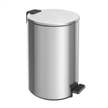 Imagem de Lixeira Inox Tramontina Com pedal Loop 20L Fechamento Softclose 94547/020