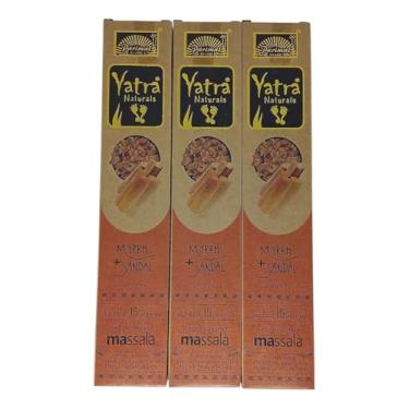 Imagem de Incenso Parimal Naturals Yatra Mirra E Sândalo 3 Cxs.
