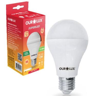Imagem de Kit 10 Lampada Super Led Bulbo 12w 3000K Luz Amarela Bivolt - Ourolux