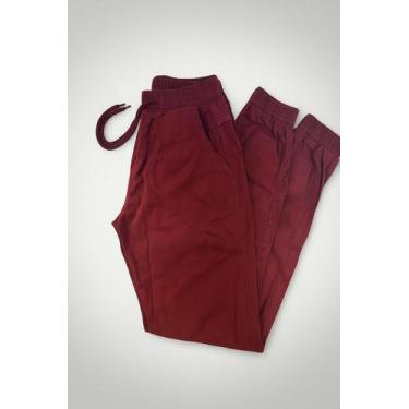 Imagem de Calça masculina Com Bolsos Estilo jogger - Valentes Toys, Vinho tinto,