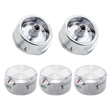 Imagem de W11030413 Botão de controle de fogão pacote com 5 – Substituição para Whirlpool & KitchenAid Ranges – Substitui W10643306, W10786063, W11027434, AP6038805, PS11770322, EAP11770322