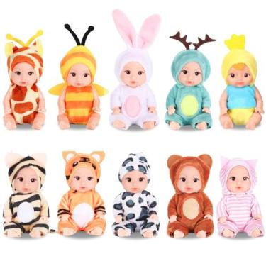 Imagem de Conjunto de brinquedos Mini Baby Dolls MXSYSHYJ com roupas de animais 