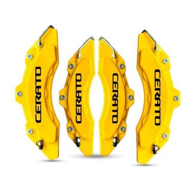 Imagem de Kit Esportivo Capa Pinça De Freio Amarelo Universal Cerato