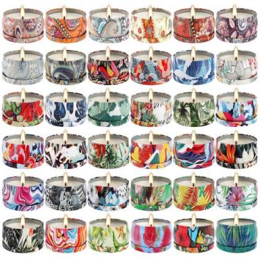 Imagem de Conjunto Candle WPONSZU, pacote com 36 unidades de cera de soja perfum