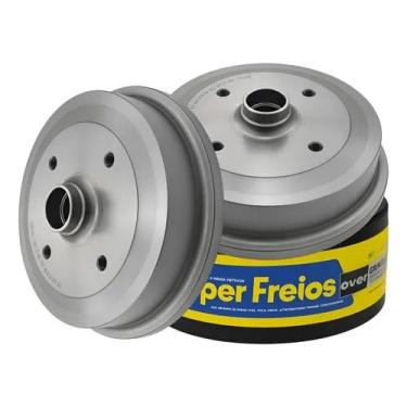 Imagem de Par de Tambores de Freio Dianteiro HF60 Compatível com Fusca 1300L 1500 1600 Itamar 4 Furos 1970 a 1996 – Furação 4x130