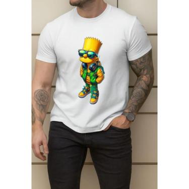 Imagem de Camisa Masculina Premium Estampada Bart Simpson Algodão - Versitz, Bra