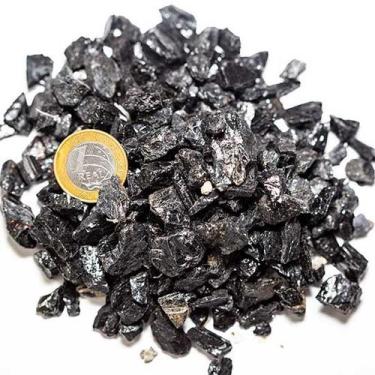 Imagem de 5kg de Turmalina Preta Bruta - Pedra Grão 20mm Aprox. Para Indústria e