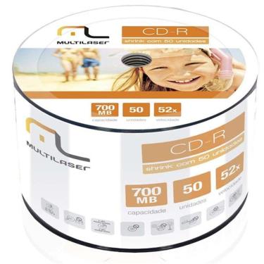 Imagem de CDR Multilaser CD051 Logo Tubo com 50 700MB
