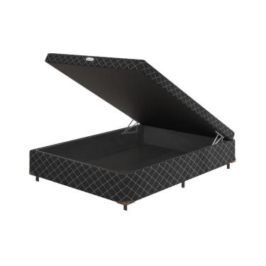 Imagem de Box Casal 138X188x38cm Baú Imperador Preto