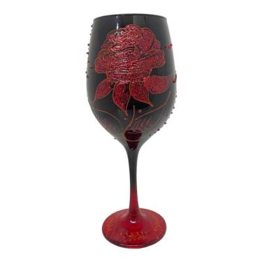 Imagem de Taça Pomba Gira Negra/Verm E Rosa Vermelha Barone 490Ml