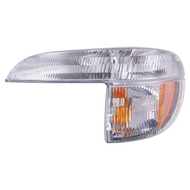 Imagem de TRQ Conjunto de luz de canto frontal do lado do motorista compatível com Ford Explorer 1995-2000 2001 1997 Explorer 4 portas Mercury Mountaineer FO2520130