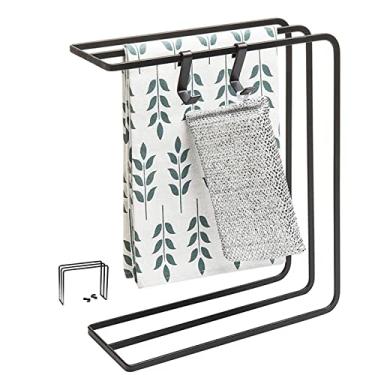 Imagem de Toalheiros, toalheiro de banheiro, toalheiro em pé, suporte de toalha de mão, trilho de cabide de toalha, organizador de armazenamento de banheiro à prova de ferrugem