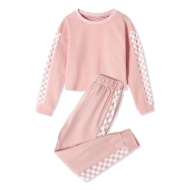 Imagem de Conjunto de roupas: moletom e calça de moletom xadrez SANMIO Toddler G