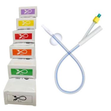 Imagem de Sonda Foley De Silicone 2 Vias - Caixa Com 10 Unidades - Medix, 14fr