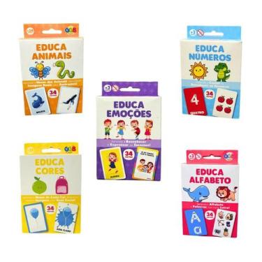 Imagem de Kit com 3 Jogo de Cartas Autista Inclusão Criatividade Diversão Pedagó