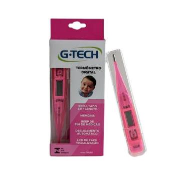 Imagem de Termômetro Clínico Digital G-Tech - Cores Variadas, Rosa