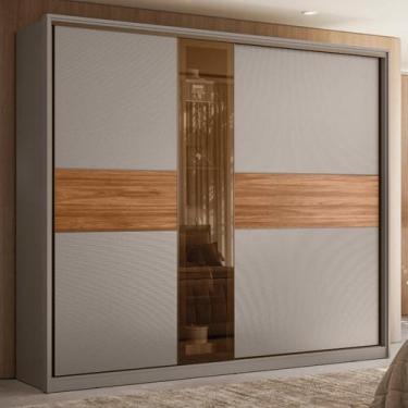 Imagem de Guarda-roupa Casal Reflecta 2 Portas 6 Gavetas Authentic - Demóbile