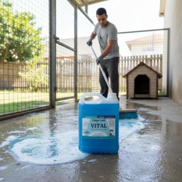 Imagem de Higienizador e Limpador de Canil Vital 5Lts. Concentrado Tira Cheiro d