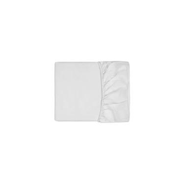 Imagem de Lençol de Elastico CASAL Branco Algodao Fio Penteado 1un