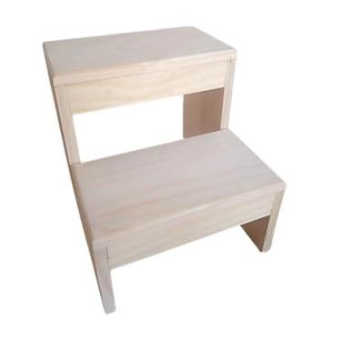Imagem de Escadinha Dois Degraus Auxiliar Consultório Estética Assistente de Maca Crianças, Pets e Manicure