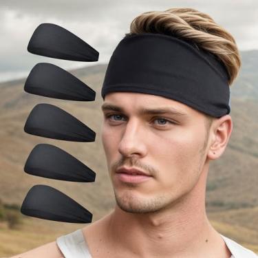 Imagem de Bandanas de corrida masculinas, pacote com 5 bandanas de treino para homens e mulheres, acessórios de corrida